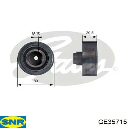 Polea correa distribución SNR GE35715 precio, desde 28,50 EUR