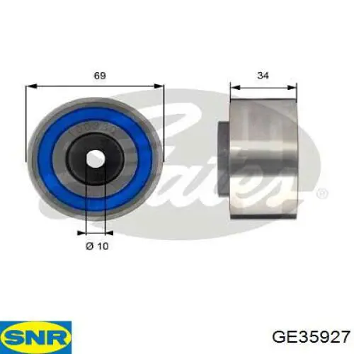 Polea correa distribución SNR GE35927 precio, desde 19,83 EUR