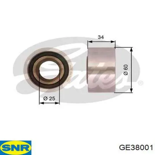 Polea correa distribución SNR GE38001 precio, desde 30,58 EUR