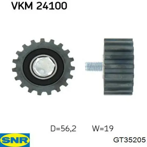 Comprar GT35205 SNR Polea correa distribución