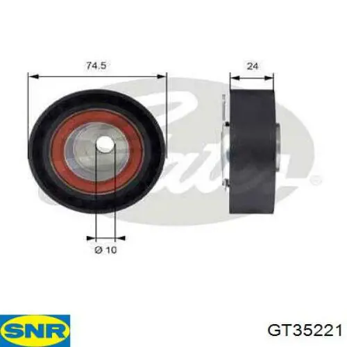 Tensor de la correa de distribución SNR GT35221 precio, desde 22,72 EUR