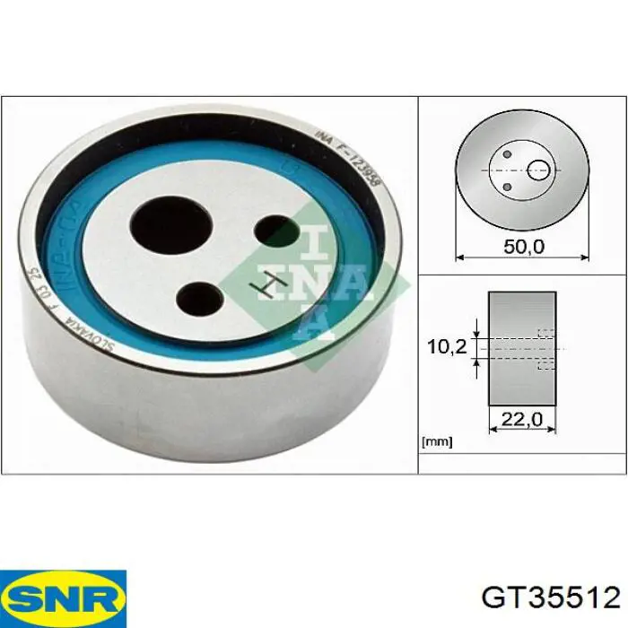 GT35512 SNR rodillo, cadena de distribución