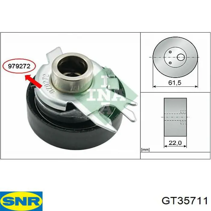 Tensor de la correa de distribución SNR GT35711 precio, desde 25,48 EUR