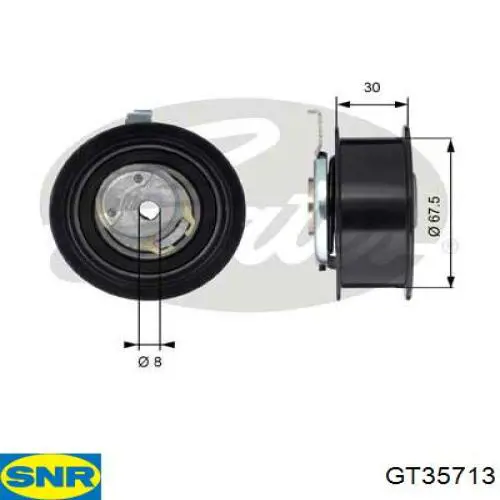 GT35713 SNR rodillo, cadena de distribución