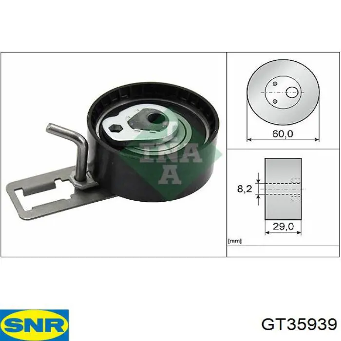 Rodillo, cadena de distribución Peugeot 208 CA, CC