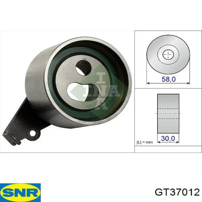 GT37012 SNR rodillo, cadena de distribución