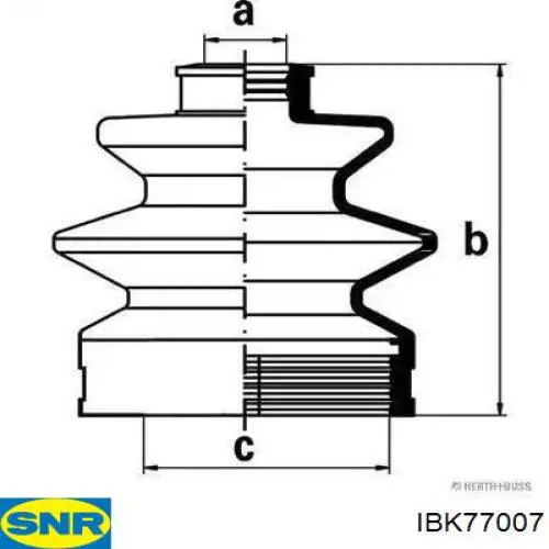 Fuelle, árbol de transmisión delantero interior derecho Suzuki SX4 (GY)