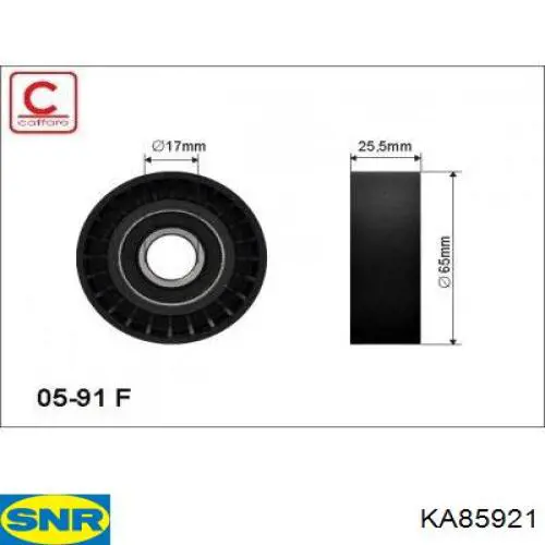 KA859.21 SNR correa de transmisión