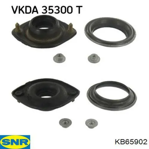 Kit De Suspension SNR KB659.22 - Avec Roulement à Billes - Qualité Neuve, Pièce De Rechange Véhicule