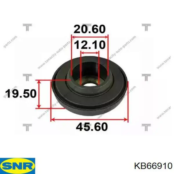 486090D041 Toyota Soporte del amortiguador delantero