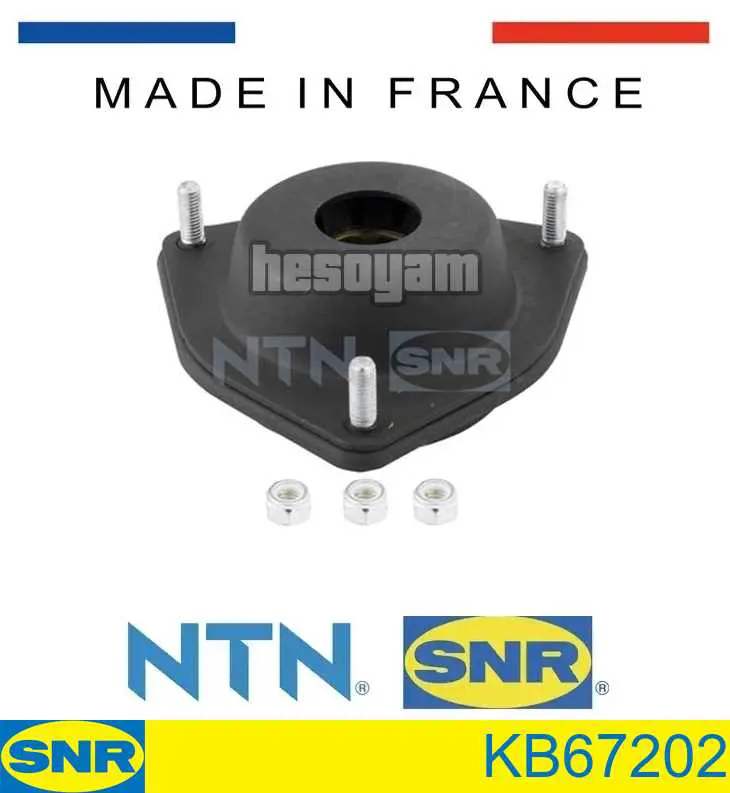 KB672.02 SNR soporte amortiguador delantero