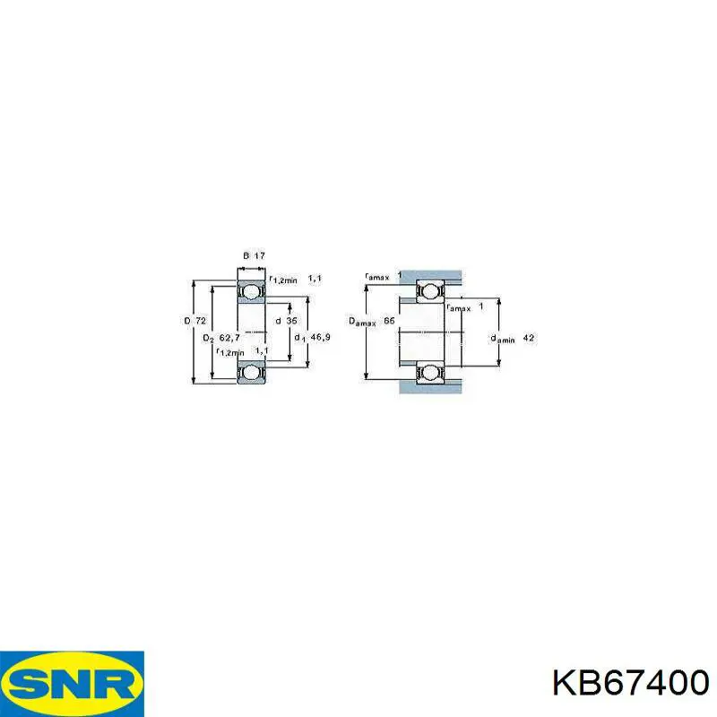 Buje de vástago de amortiguador delantero SNR KB67400 precio, desde 31,94 EUR
