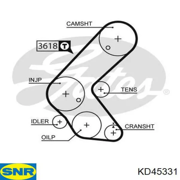 ADG07360 Blue Print Kit correa de distribución
