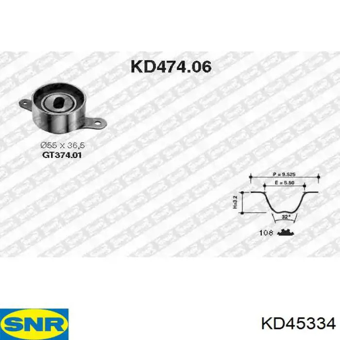 Kit de distribución KDD540B Japan Parts
