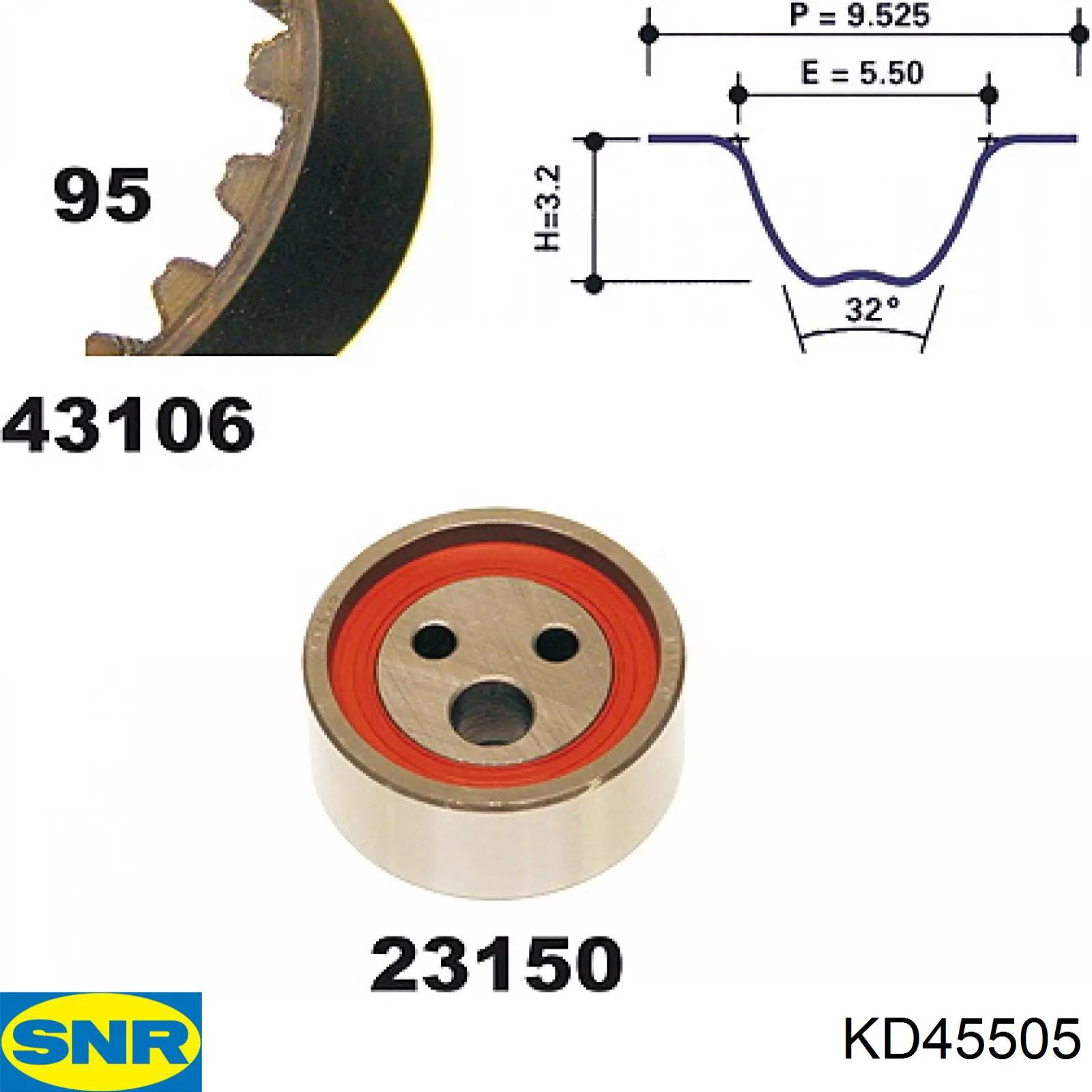 Comprar KD45505 SNR Kit de correa de distribución