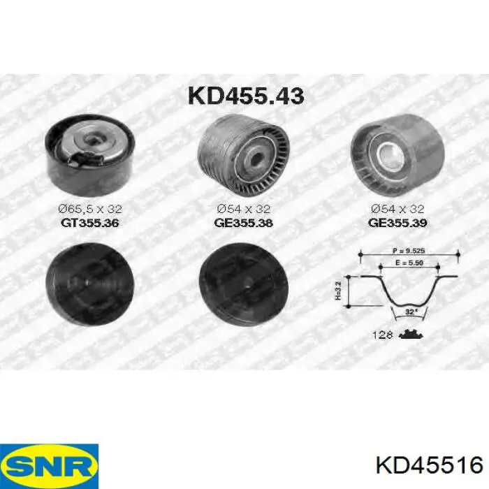 Kit de distribución KD45516 SNR