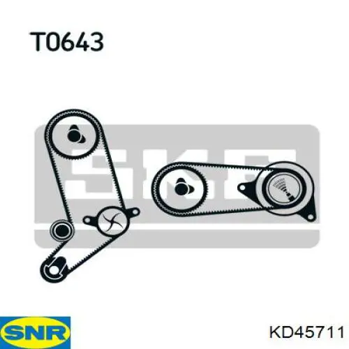 Comprar KD45711 SNR Kit de correa de distribución