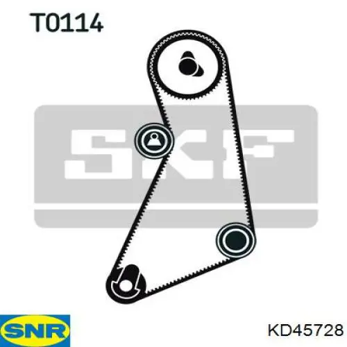 KD45728 SNR kit correa de distribución