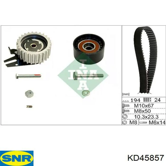 Comprar KD45857 SNR Kit de correa de distribución