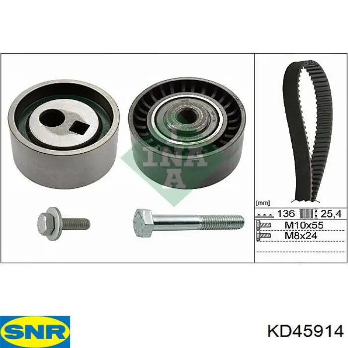 KD459.14 SNR kit correa de distribución