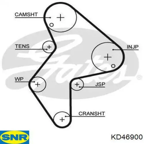 Comprar KDDT03 Japan Parts Kit de correa de distribución