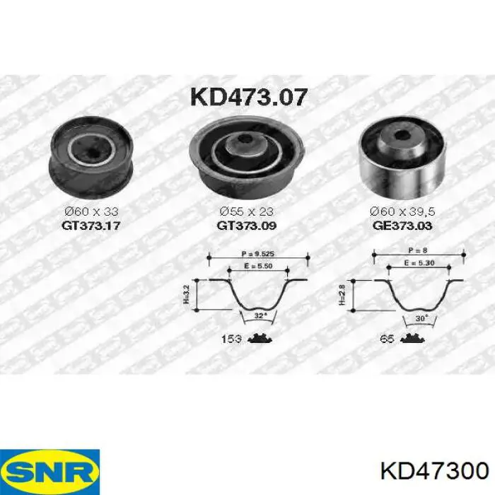 Comprar KD47300 SNR Kit de correa de distribución