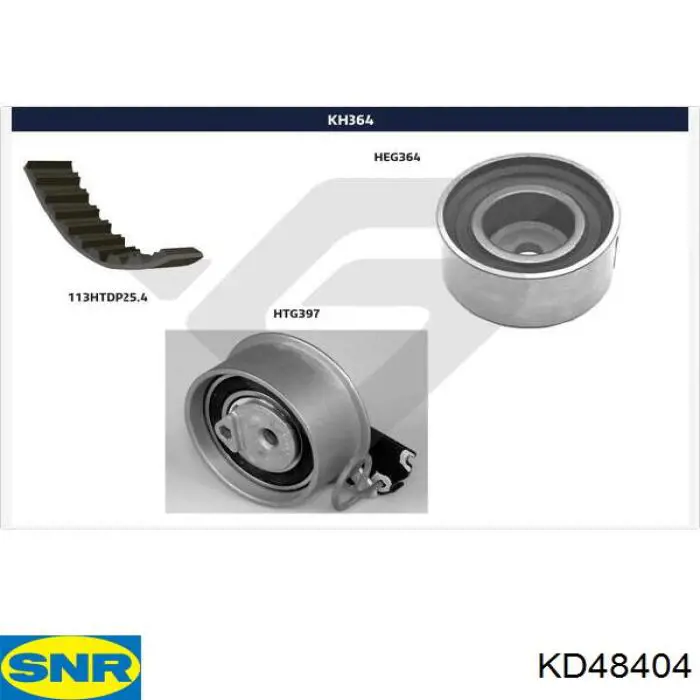 KD48404 SNR kit de correa de distribución