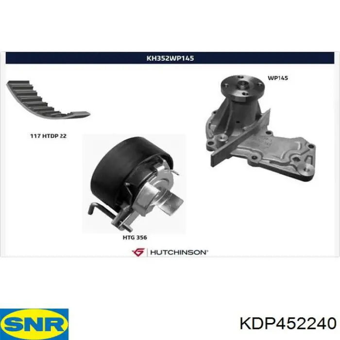Juego de correas dentadas SNR KDP452240 precio, desde 105,26 EUR
