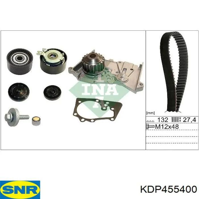 KDP455400 SNR Kit correa de distribución