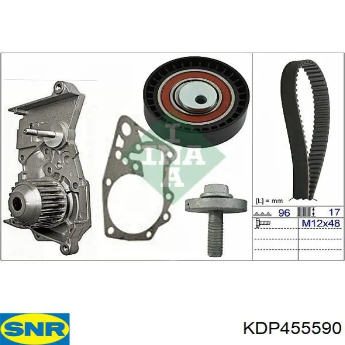 KDP455590 SNR kit de correa de distribución