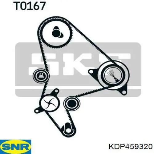 Kit de distribución 1609120080 Peugeot/Citroen