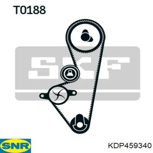 KDP459340 SNR kit de correa de distribución
