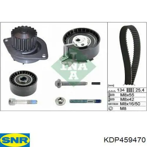 KDP459470 SNR Kit correa de distribución
