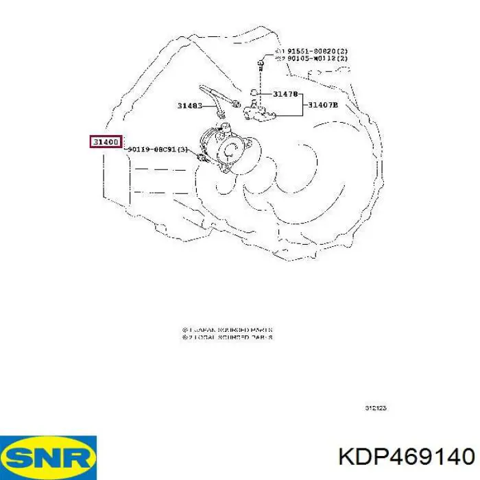 Comprar KDP469140 SNR Kit de correa de distribución