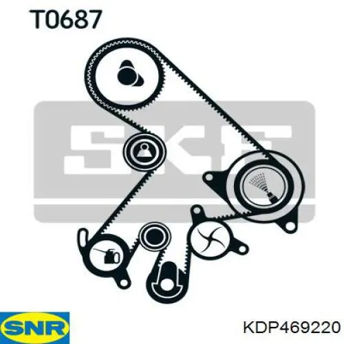 Juego de correas dentadas SNR KDP469220 precio, desde 160,07 EUR