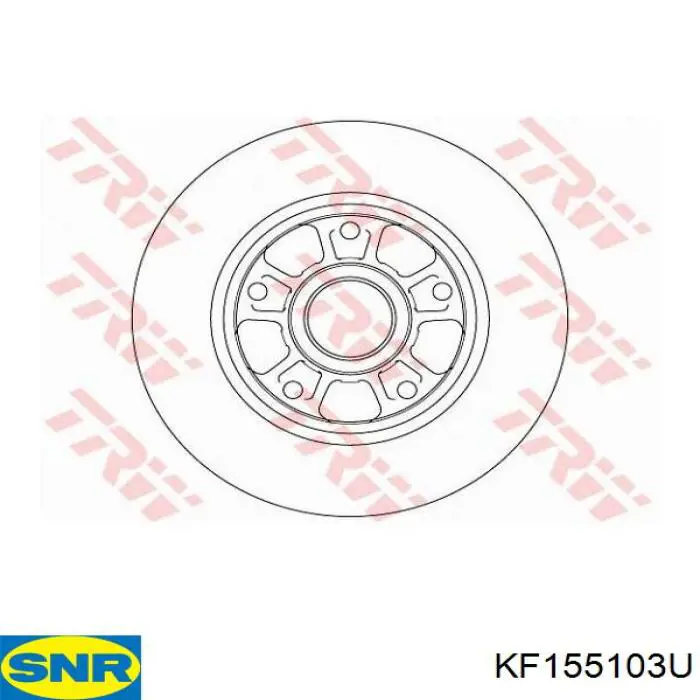 KF155103U SNR disco de freno trasero