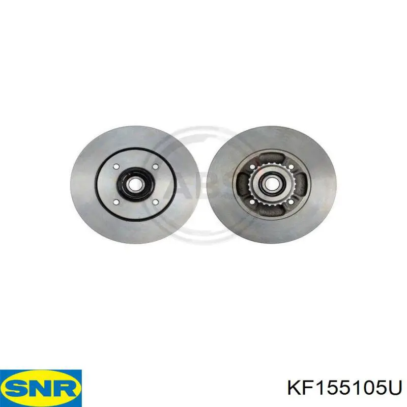Disco de freno trasero KF155105U SNR