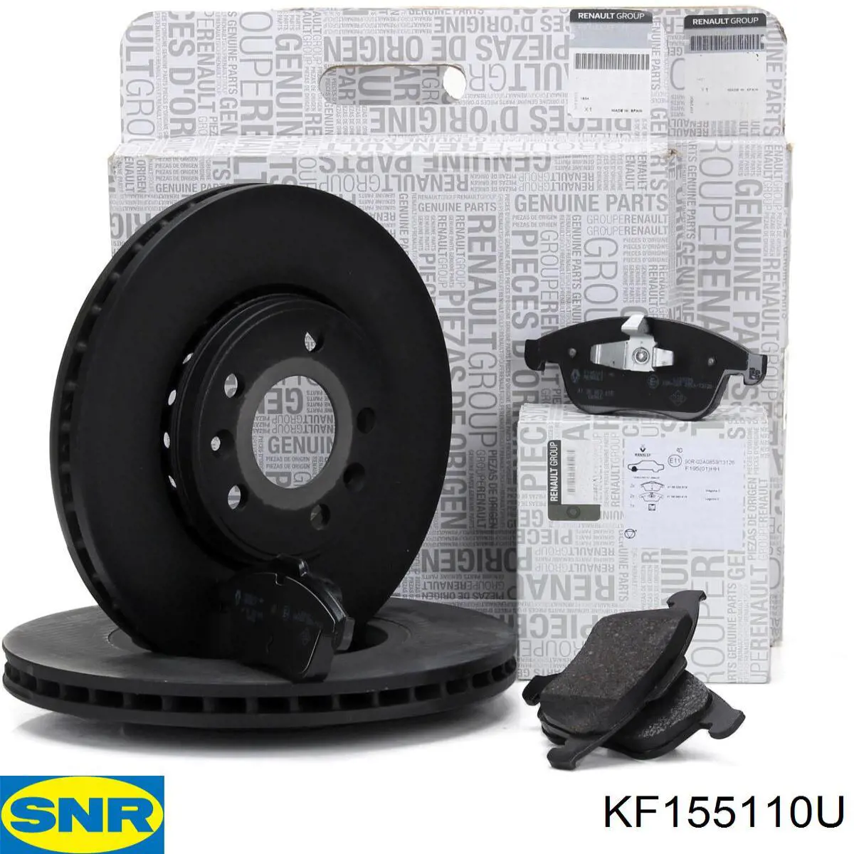 Disco de freno trasero KF155110U SNR