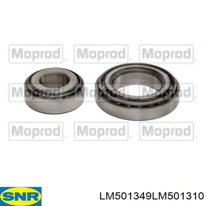 Cojinete de rueda delantero LM501349LM501310 SNR
