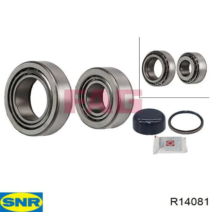 Cojinete de cubo delantero SNR R14081 precio, desde 11,67 EUR