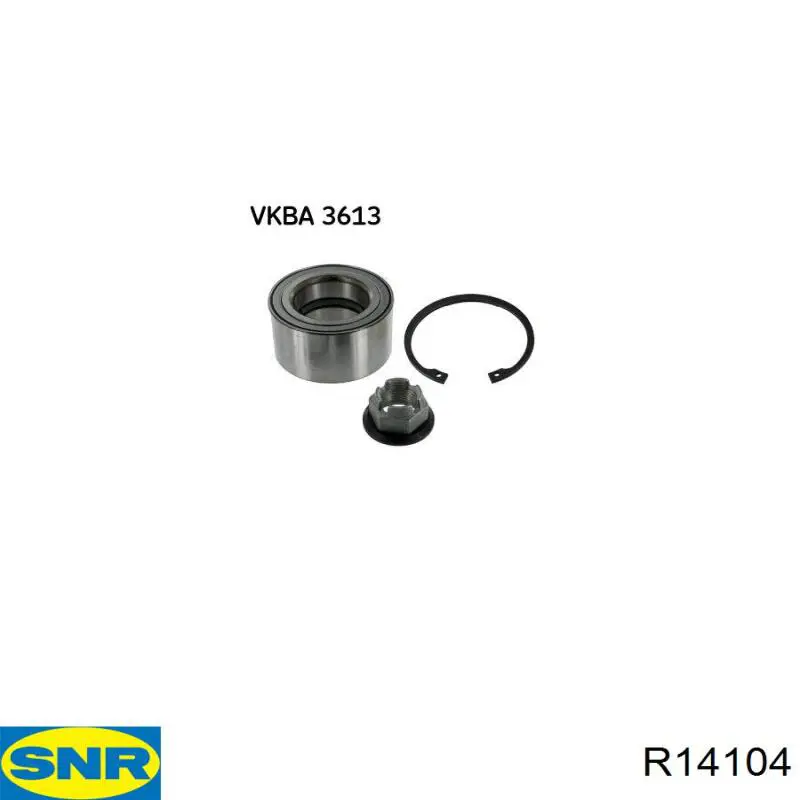 Rodamiento de rueda delantero SNR R14104