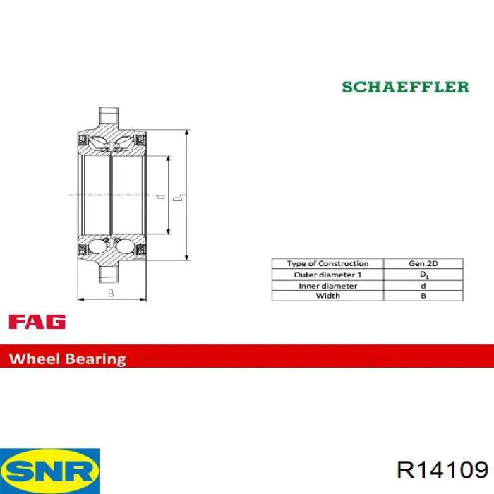 Comprar R14109 SNR Cojinete de rueda delantero