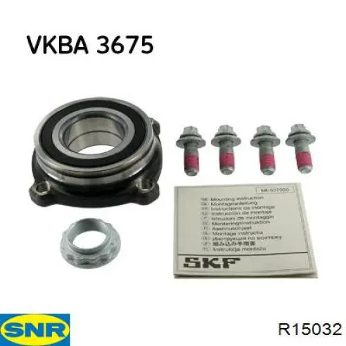 R150.32 SNR cojinete de rueda trasero