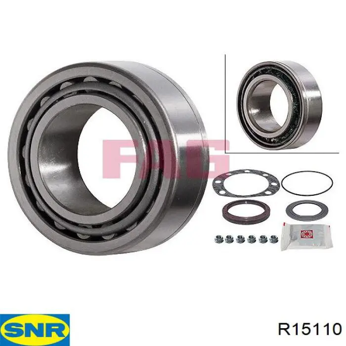 R151.10 SNR cojinete de rueda trasero