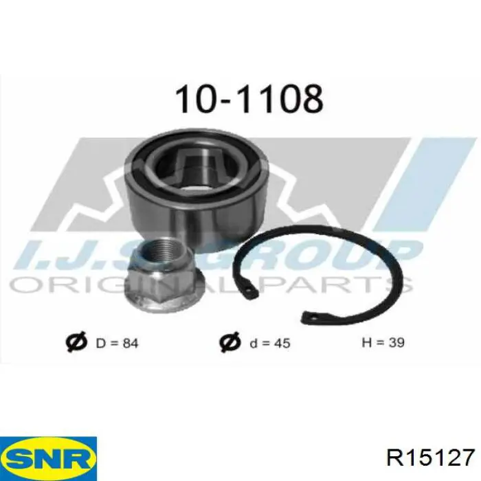 R151.27 SNR cojinete de rueda delantero/trasero