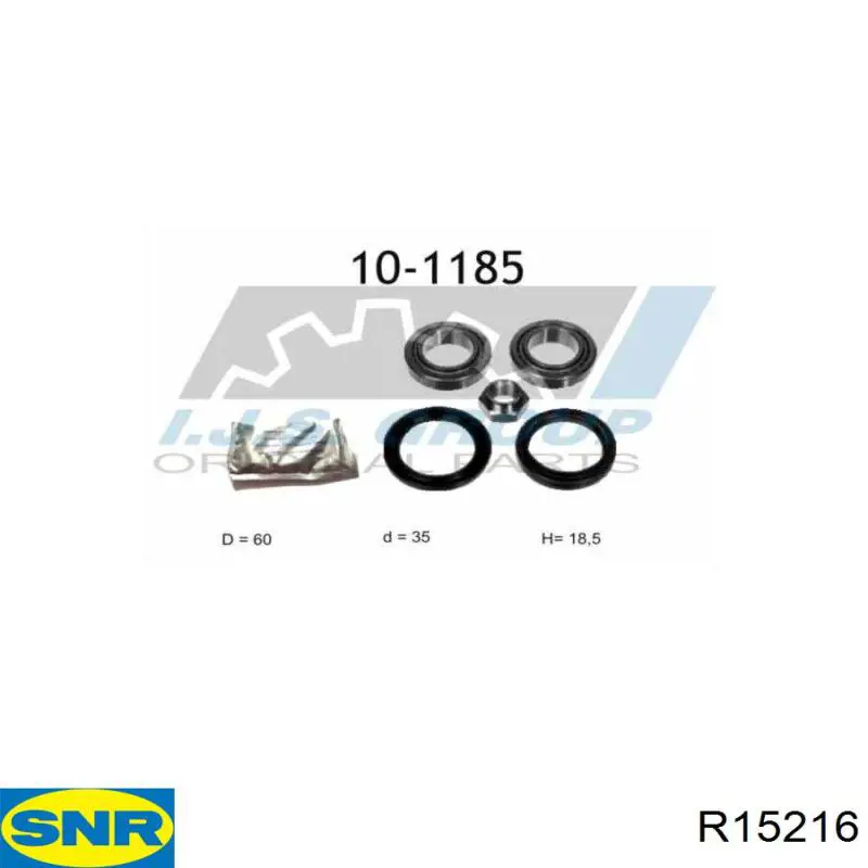 Cojinete de rueda delantero Ford Fiesta GBFT