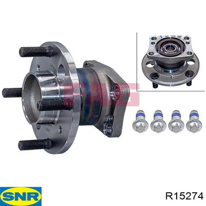 R152.74 SNR cubo de rueda trasero