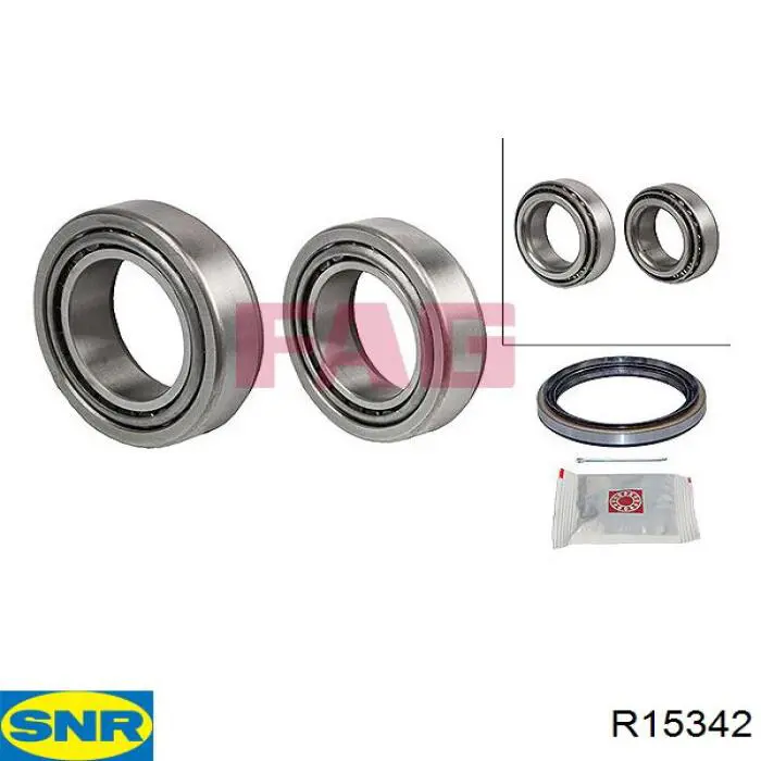 Cojinete de rueda delantero SNR R15342 precio, desde 34,79 EUR
