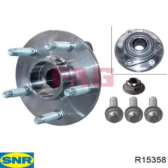 Comprar R15358 SNR Cubo de rueda, Eje trasero