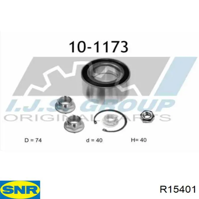 Comprar R15401 SNR Cojinete de rueda delantero